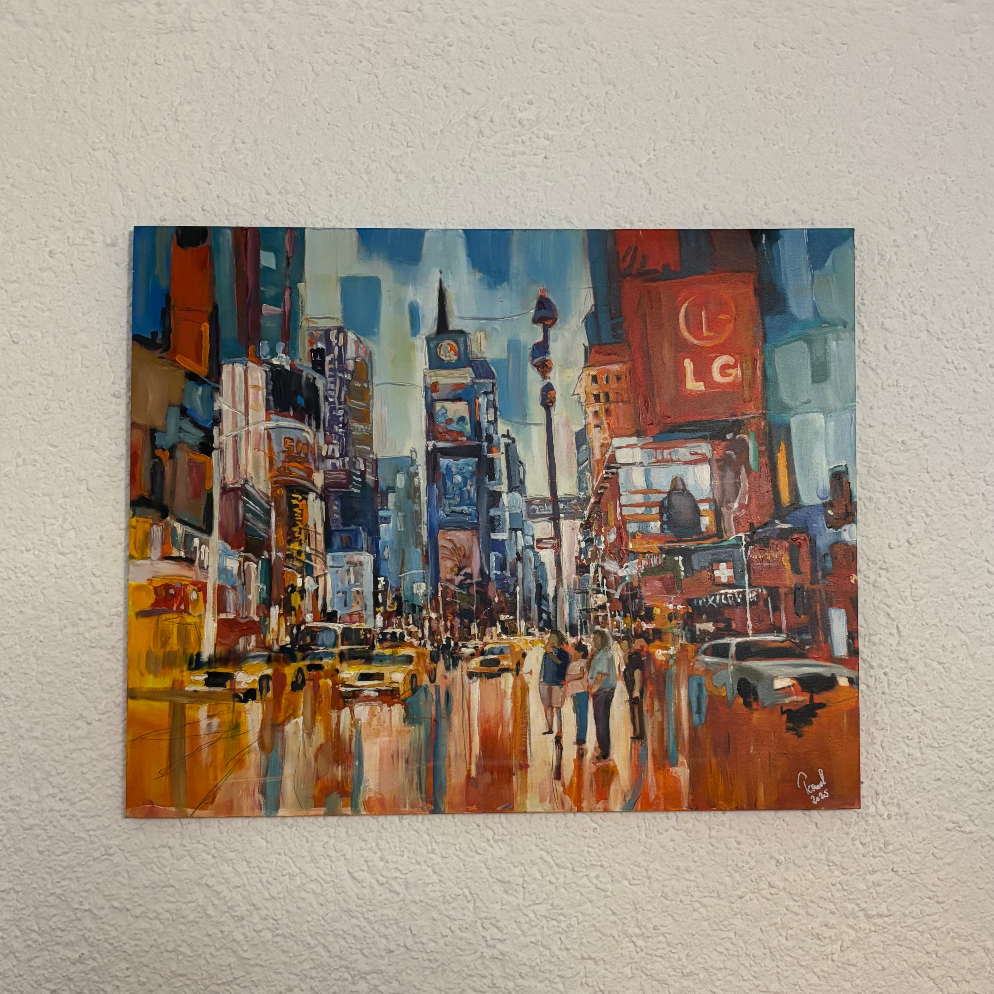 Acrylbild Stadtlichter